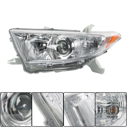 Repuesto de faros aptos para Toyota Highlander 2011-2013 LH+RH halógeno transparente - Imagen 4 de 12