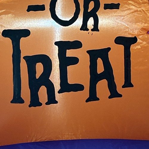 Trick Or Treat Halloween Tombstone Inflatable 3-3.5ft Lit Yard Decoration - Picture 4 of 8