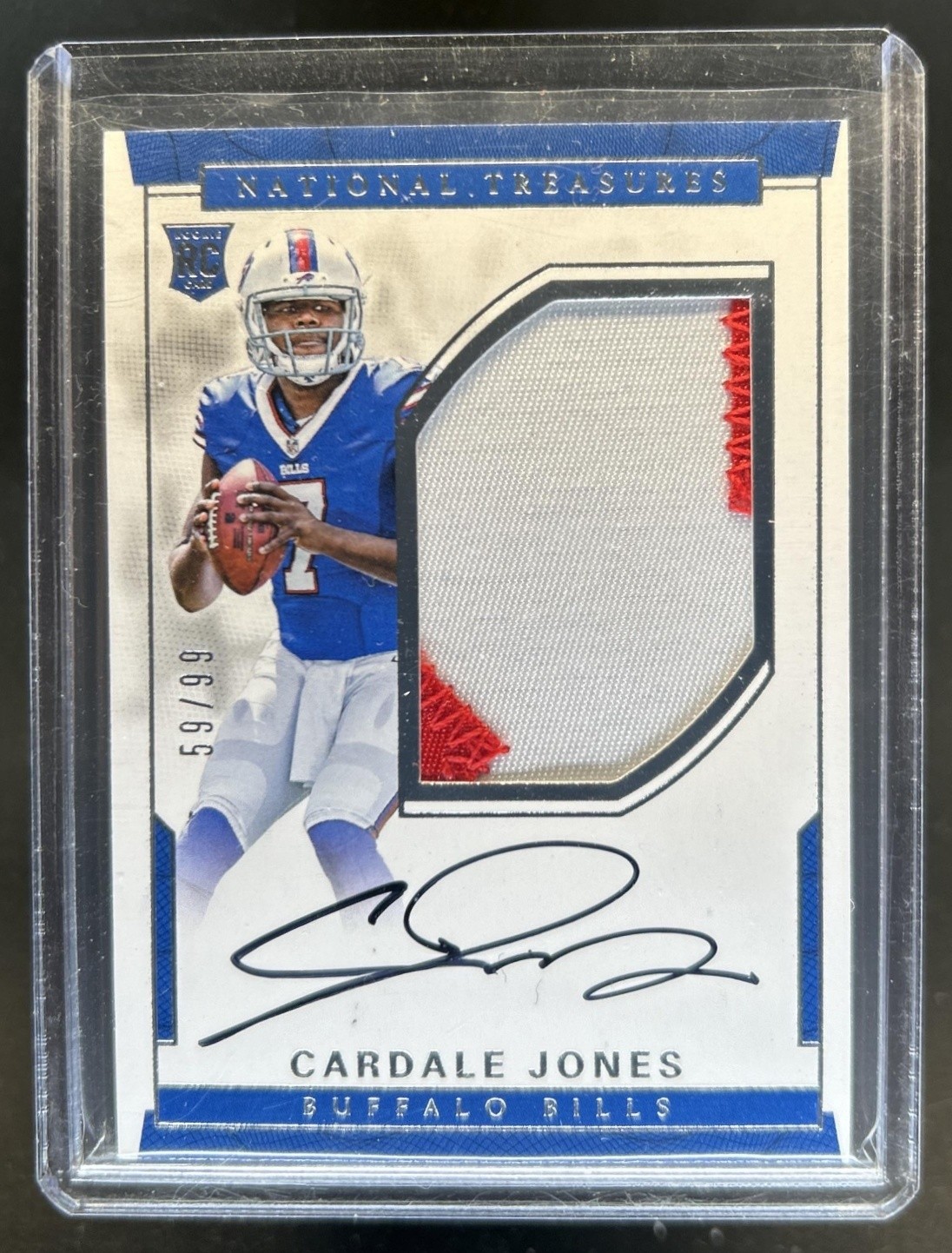 Cardale Jones Panini National Treasures #132 Autograph