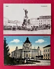 2 x Postcard Arad in Romania 1918 Monument and Cultural Palota (177049