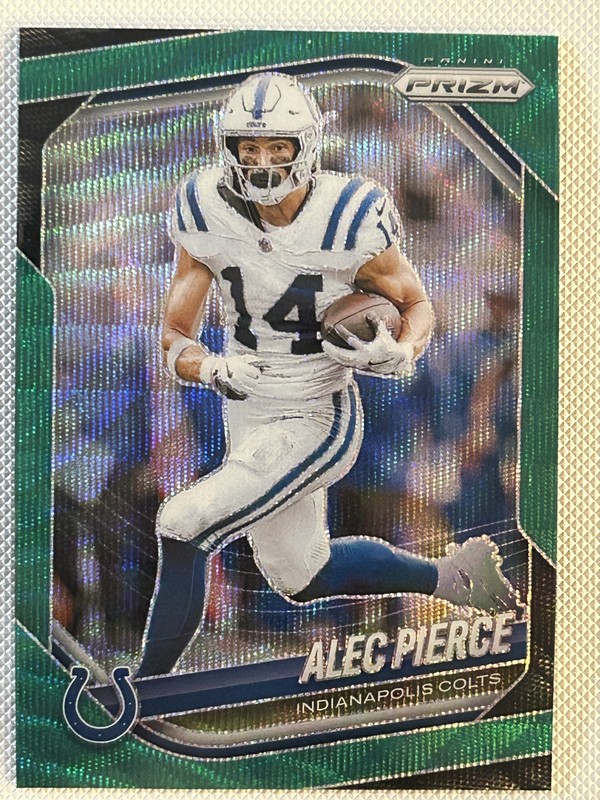 2025 Panini Prizm - Alec Pierce #209 Green Wave Prizm