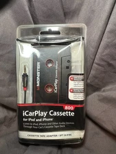 Monster Cassette Tape Adapter w/3ft iCarPlay 800 for iPod iPhone NEW/ SEALED