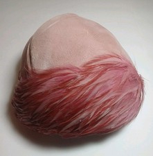 Vintage 1950s Pink Feather Pillbox Hat Designed by Phyllis New York Fascinator
