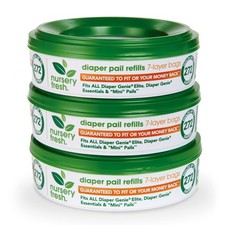 Diaper Pail Refills, Holds up to 816 Newborn Diapers, 3 Count