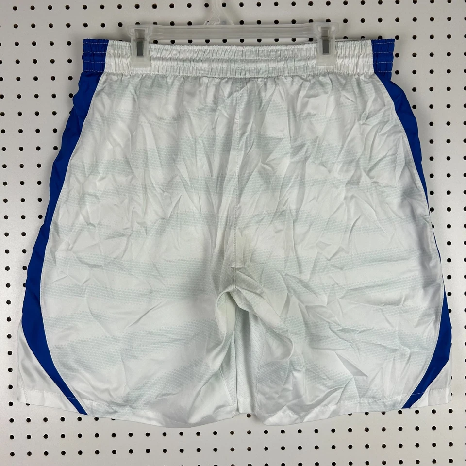 Pantalones Cortos Memphis Tigers Nike Juegos de Baloncesto Usados Talla 42 Blanco Azul Rayas PE  Foto 4 de 4