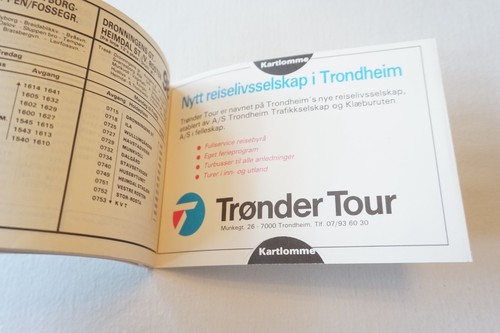 1985 Vinterruter Norway Bus Tram Railway Timetable - Picture 7 of 8