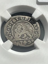 1749 Italy Venice Silver 10 SOLDI Pietro Grimani NGC F 12 (Fine 12) W. 1.00 gram