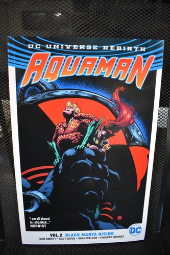 Aquaman Volume 2 Black Manta Rising DC Universe Rebirth TPB RARE Dan Abnett