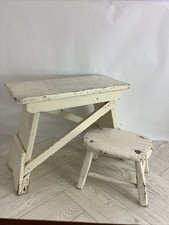 Vintage Nursery Stools / Step Stools Farmhouse Rustic Interior Decor @hc#MEZZ