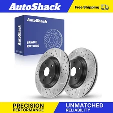 Front Drilled Slotted Brake Rotors for Subaru Forester Outback Legacy WRX
