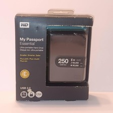 New Factory Sealed Western Digital WD My Passport 250 GB External Hard Drive
