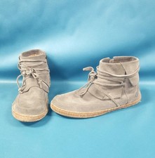 UGG Women's Reid Ankle Boots W/ Side Zipper Size 9 Chestnut Slate Taupe