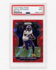 2020 Panini Prizm - Rookie Justin Jefferson #398 Red Ice Prizm (RC)