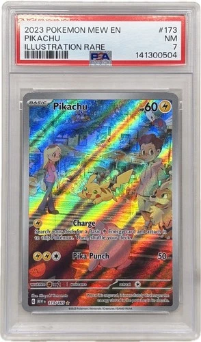 Pikachu 173/165 Sv: Scarlet & Violet 151 Holo Illustration Rare PSA 7 Near Mint