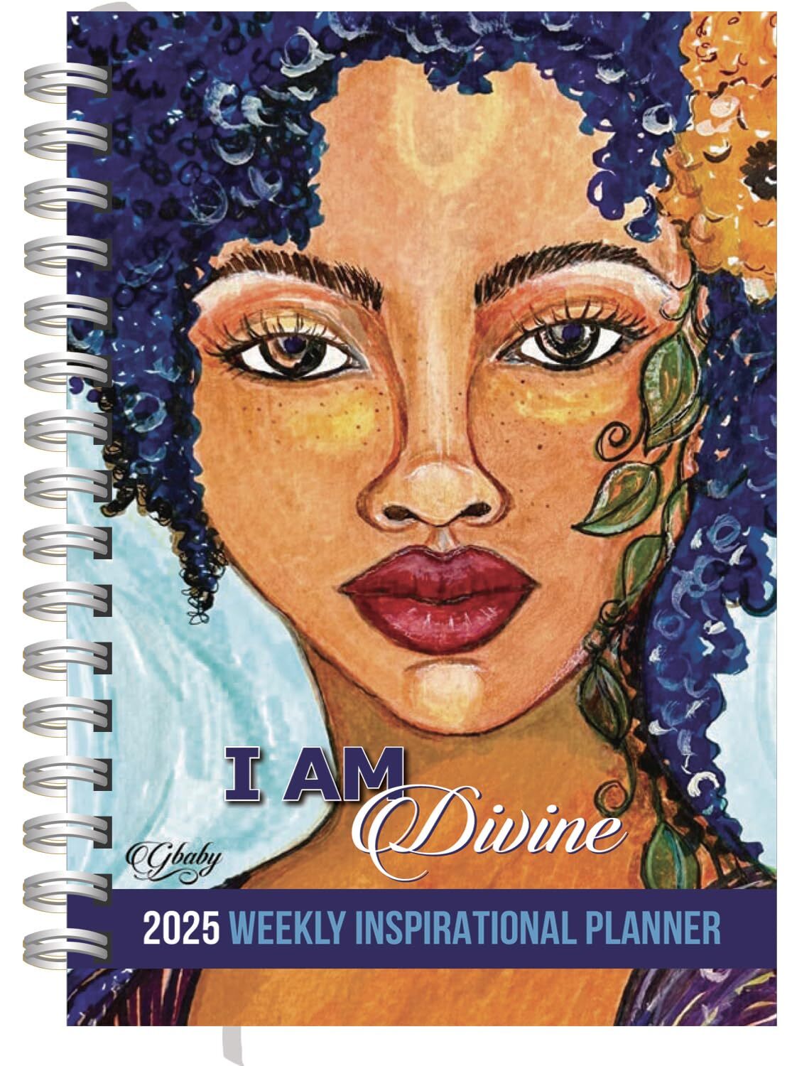 2025 African American Weekly Planner Shades of Color I Am Divine Highlighting...