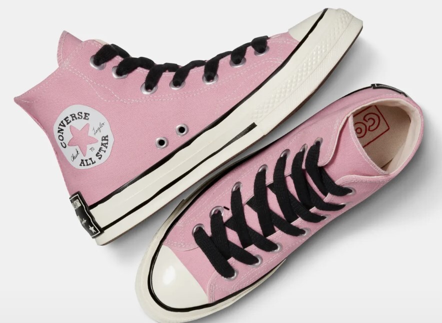 靴 Converse Chuck Taylor All Star Pink CT70 Converse Chuck 70 Taylor all star pink men's Sneakers A09504C HIGH