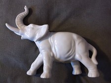 ANTIQUE / VINTAGE PORCELAIN ELEPHANT -MADE IN GERMAN DEMOCRATIC REPUBLIK