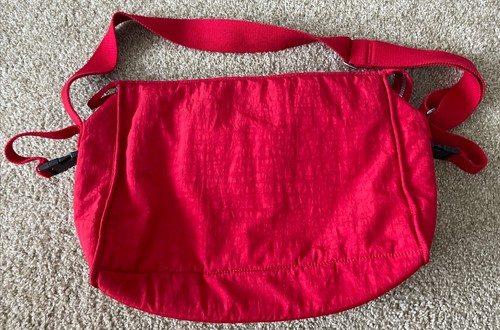 Kipling Large Red Shoulder Messenger Laptop Bag - Picture 3 of 9