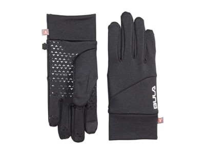 BULA L63521 Unisex Black Stretch Primaloft Fleece Gloves Size M