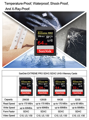SanDisk Memory Card Camera Original SD card 8GB 16GB 32GB SDHC 64GB 128GB 256GB 