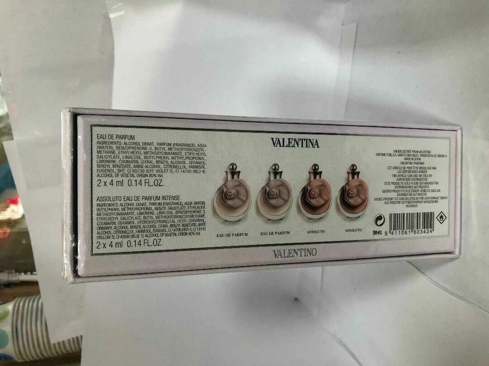 Valentina Valentino EDP Juego de 4 piezas para mujer, 0,14 OZ CADA UNO Foto 2 de 3