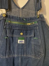 Liberty Denim Blue Jeans Overalls. Size 46 X 30