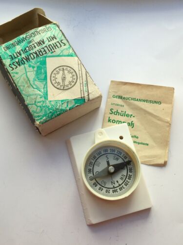 NOS VINTAGE COMPASS GDR GERMANY NOS VERY RARE NEW OLD STOCK HOT BEAUTIFUL - Afbeelding 1 van 9