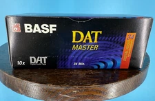 BASF DAT Master NEW SEALED Pro 34 Min Blank Digital Audio Tape (DAT) *10 PACK