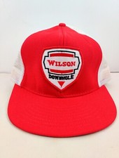 Vintage USA MADE Wilson Steel mining Patch Mesh Trucker Hat Snapback Cap