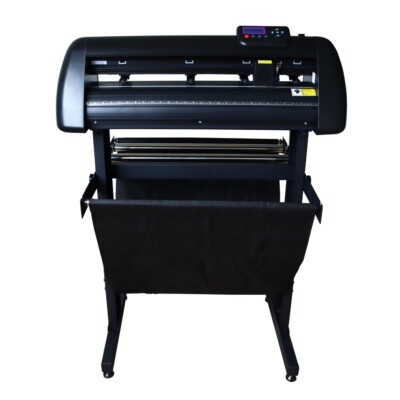 Vinyl Cutter Machine, 24 in Max Paper Feed Cutting Plotter with Automatic Edge I