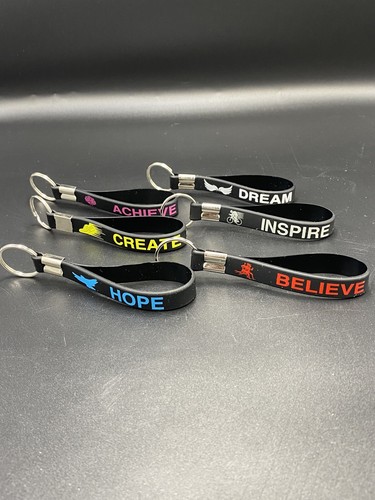 Schlüsselanhänger 6 Stück Motivation Create Dream Inspirieren Achieve Hope Believe - Bild 1 von 4