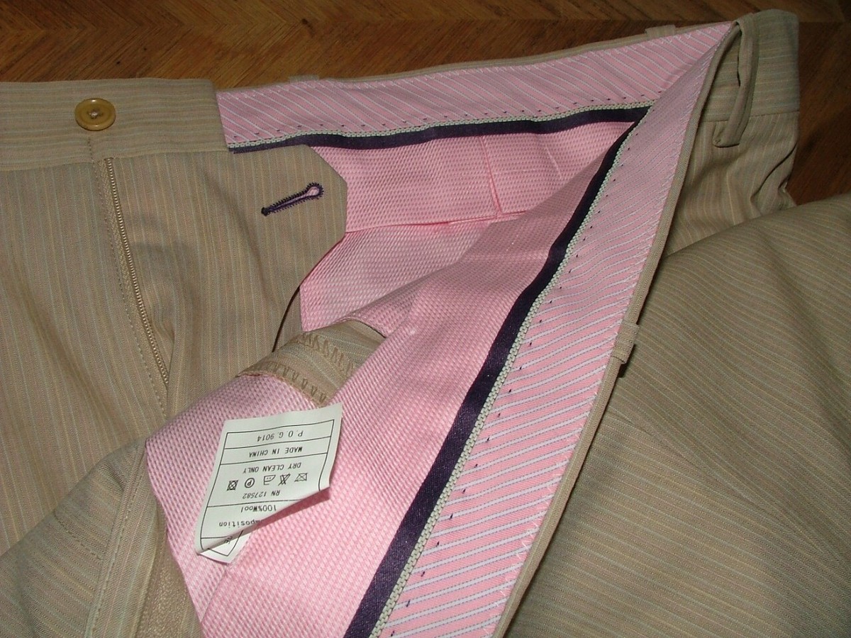 NEW WT ARISTO EIGHTEEN DRESS PANTS SIZE 34 X 37 100% WOOL TAN