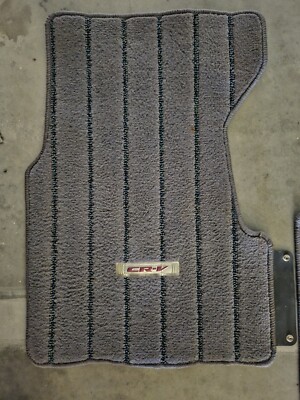 Set Tappetini Auto Alpha-Tex Per Honda CR-V I (1997-2002) - 3 Pezzi In Dura Graphit, Facili Da Pulire, Con Protezione Tallone E Bordo Marrone - 3