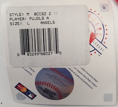Majestic Albert Pujols Los Angeles Angels #5 MLB Youth Cool Base Synthetic Red L - Picture 7 of 9