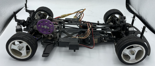 For Parts HPI RS4 FRP Chassis mit Motor und Regler Oldtimer selten - Bild 5 von 18
