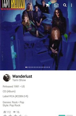 Tami Show ~ WonderLust CD 1991 Hi-Tech AOR Melodic Rock Holly Knight Becker lust