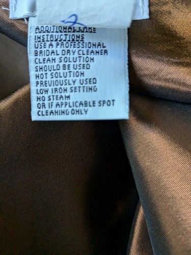 Lazaro Copper Polyester double lined Taffeta Wrap Ball Gown, 8, NEW $899 - Picture 4 of 6