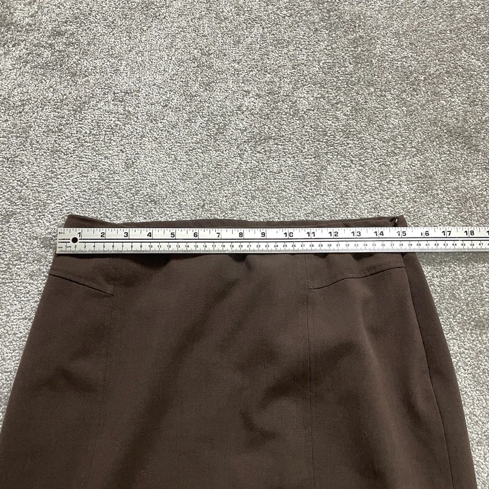 Женская прямая юбка-карандаш Kim Rogers 10 коричневая эластичная дамская на молнии до колена - Изображение 4 из 4