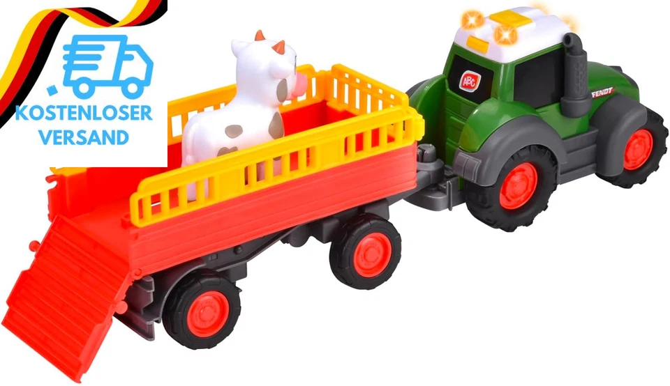 Dickie Toys ABC Bauernhof-Traktor Fendti Ab 1 Jahr (30 Cm) - Fendt Trecker Mit B - Bild 2 von 4