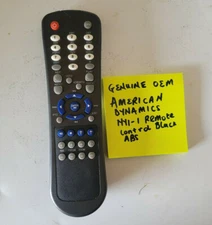 Genuine OEM American Dynamics NY1-1 Remote Control Black ABS Fully SHIPS FREE!