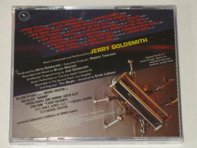 JERRY GOLDSMITH,新品,サウンドトラック,未来警察,RUNAWAY Jerry Goldsmith RUNAWAY Soundtrack CD JAPAN 2016 24 Tracks