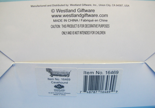 2010 Westland Hot Diggity Hund Cavehound Dackel Figur mit Box, 16469 VERSIEGELT - Bild 2 von 3