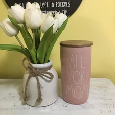 Rae Dunn ALL FOR MOM Cellar Canister Pink - Mother's Day