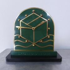 ONDULUM Reklame-Uhr Art D&eacute;co (l&auml;uft) 1920 Wellpappe-Karton TOP-Design: Kubismus
