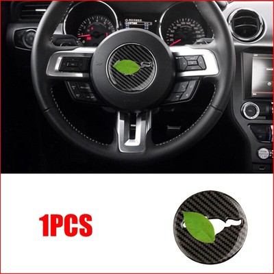 Steering Wheel Panel Trim For Ford Mustang 2015-2017 Real Carbon Fiber