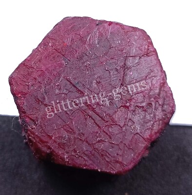 261.0 CT Natural Red Ruby Rough Chakri Raw Dyed Certified Loose