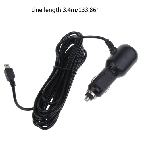 Mini USB Car Charger for Cam Power-Lead Cable Power Supply Adapter 12V-24V - 第 8/8 張圖片