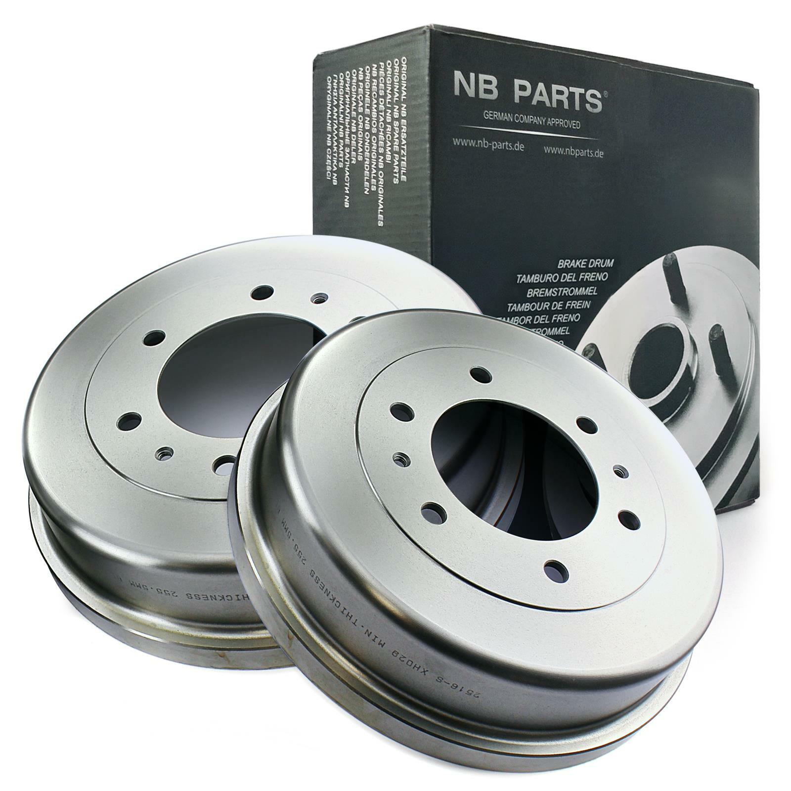 2x Brake Drum Rear for Nissan Terrano R20 Ford Maverick UDS