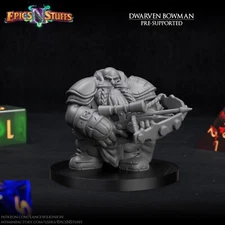 Dwarven Bowman by Epics N Stuffs | D&D | DnD | Print on Demand