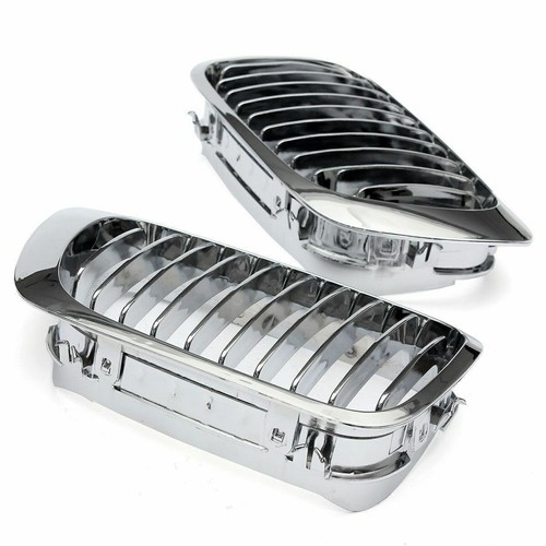 For BMW E46 3 Series 2DR 318i 328i 1999-2001 Chrome Front Kidney Grille Grill AT - Picture 3 of 7